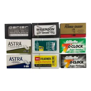 50 Double Edge Razor Blades Sample Pack.