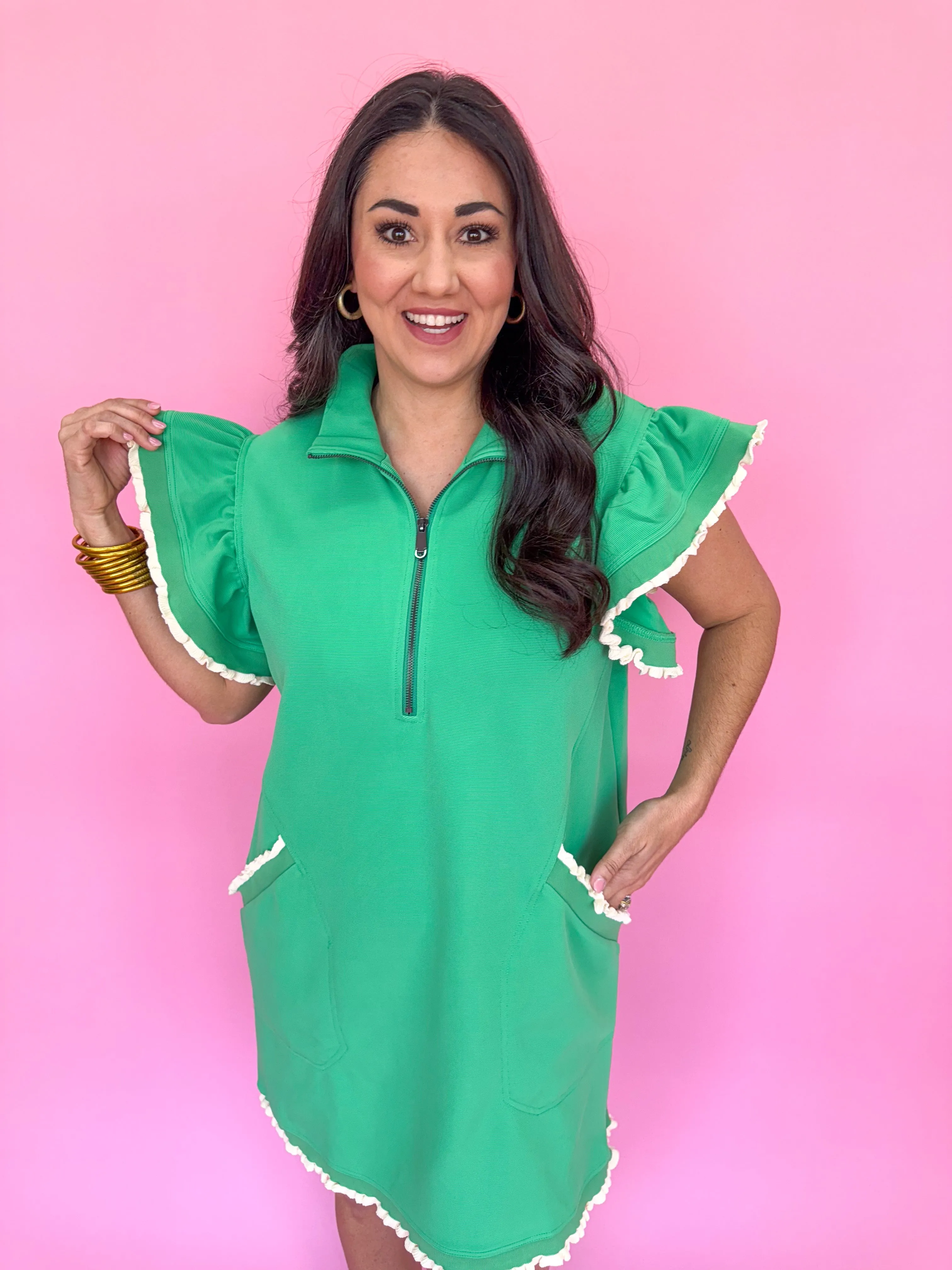 Breezy Daydreaming Dress - Green