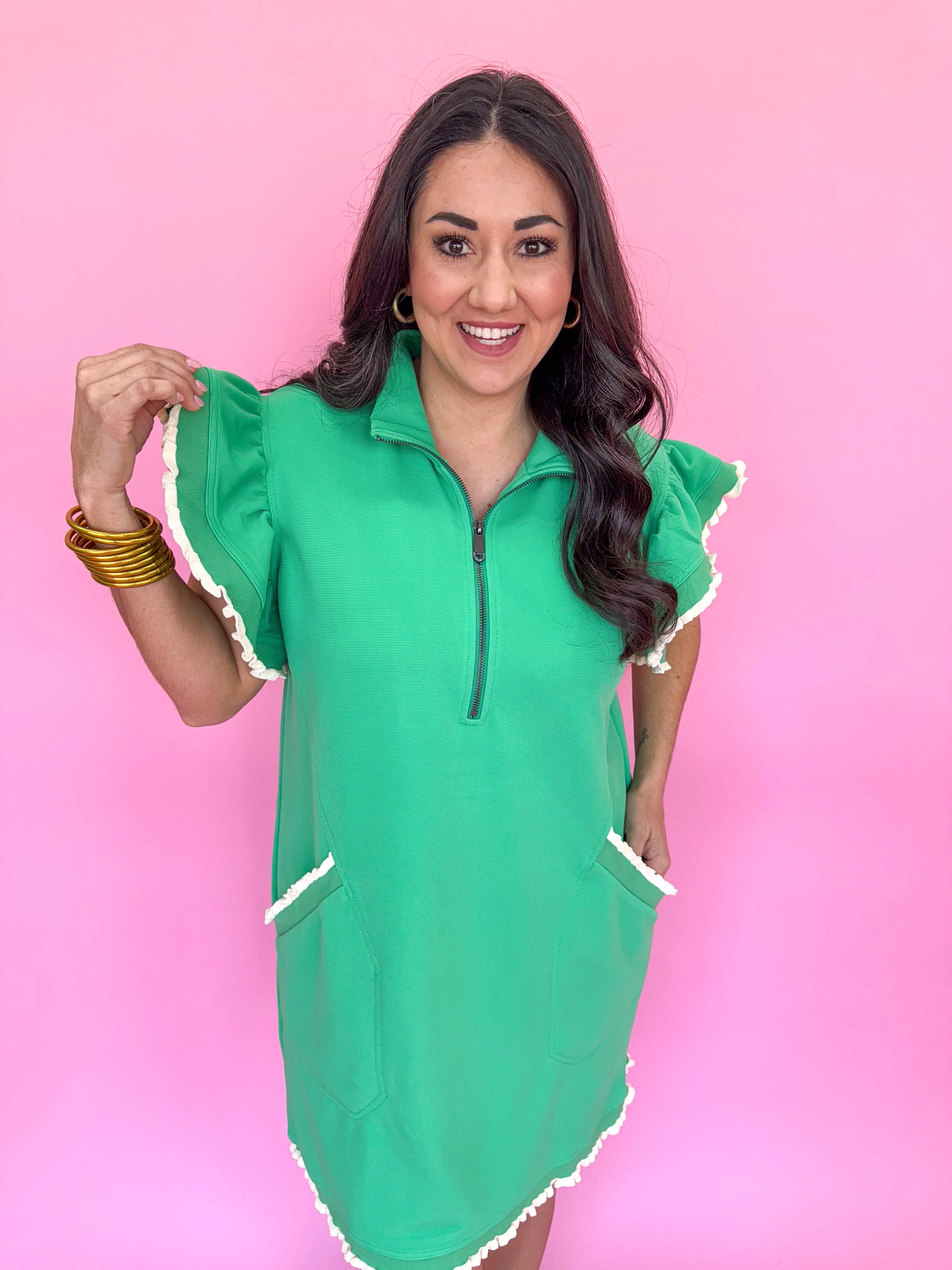 Breezy Daydreaming Dress - Green
