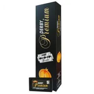 Derby - Premium Chromium-Platinum Double Edge Razor Blades - 100 Pack