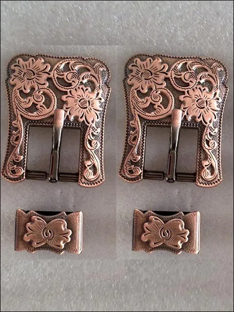 Hilason Cn054F- One Piece Copper Buckle Set - 1.5 Inch