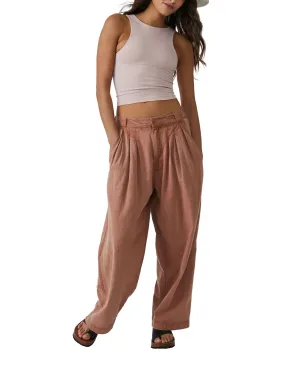Lotta Love Linen Trouser | Cinnamon Brulee