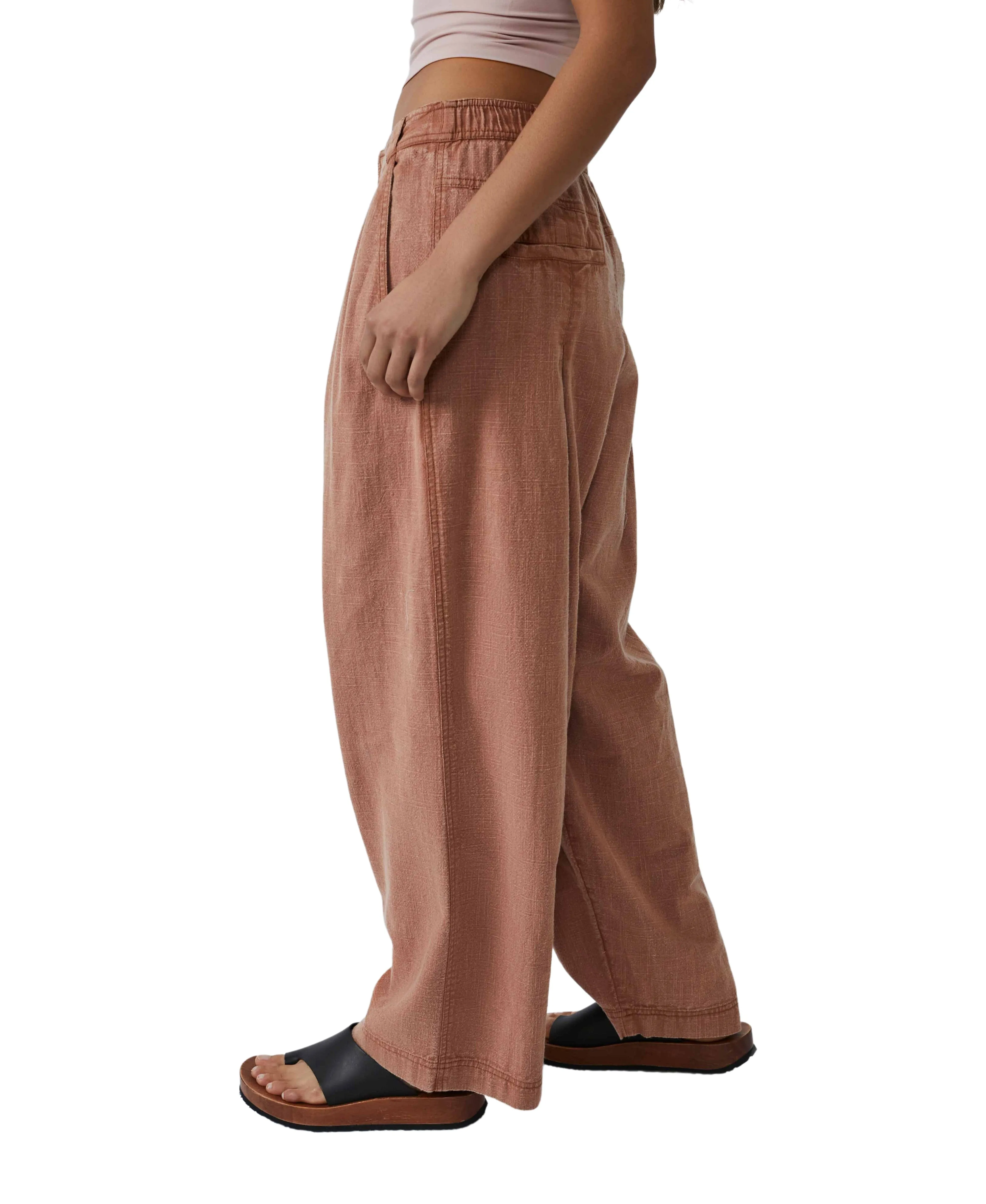 Lotta Love Linen Trouser | Cinnamon Brulee
