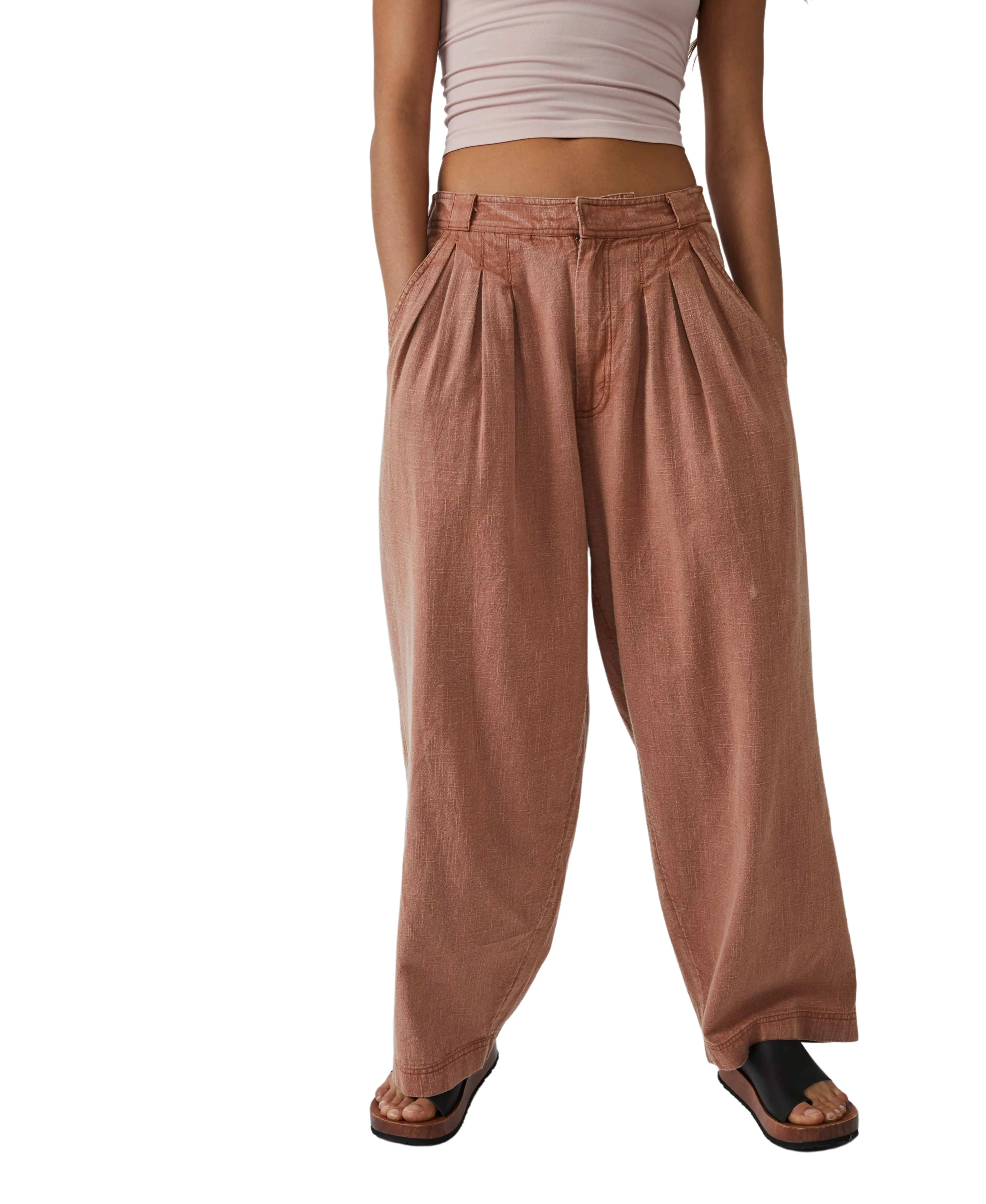 Lotta Love Linen Trouser | Cinnamon Brulee