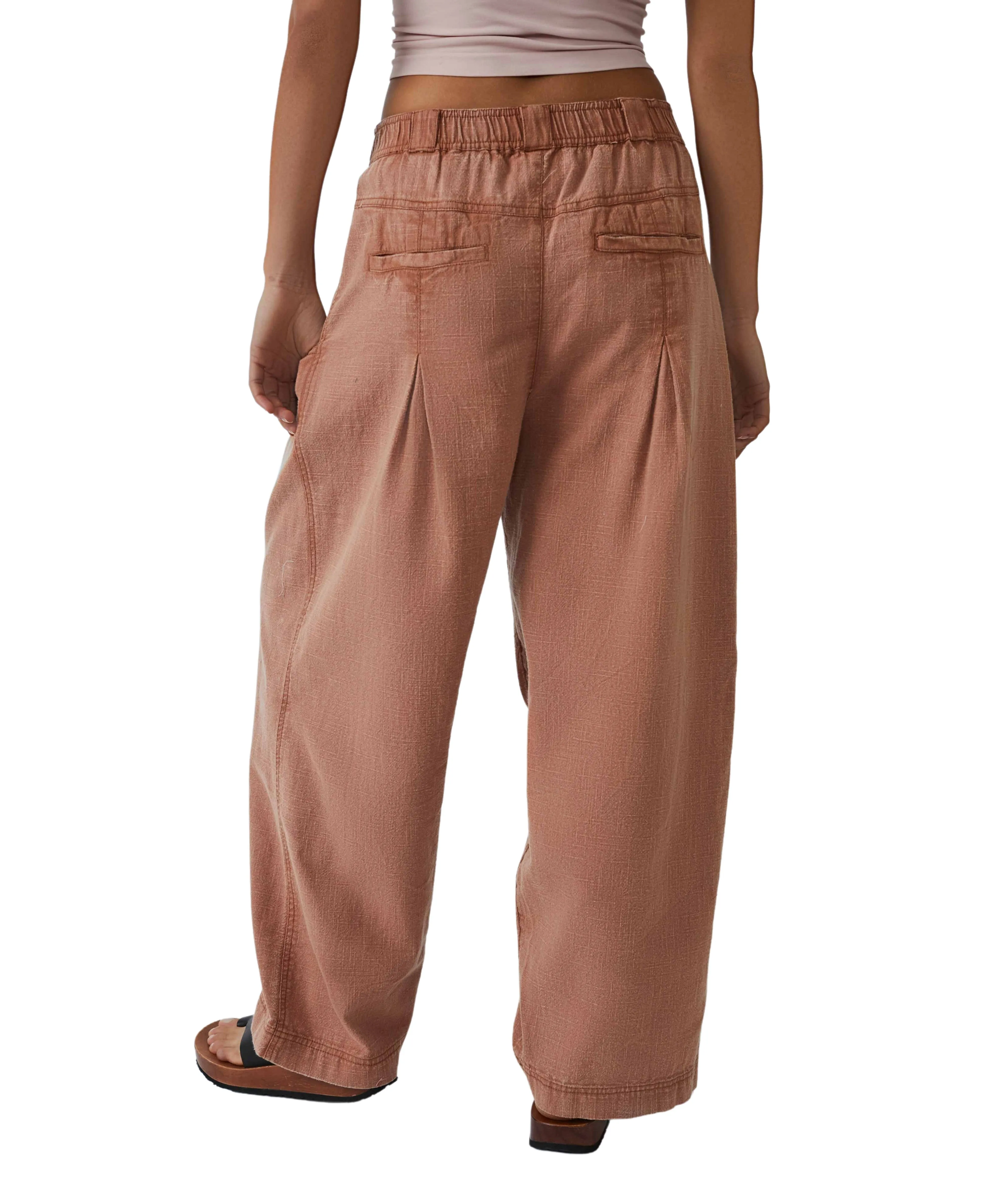 Lotta Love Linen Trouser | Cinnamon Brulee