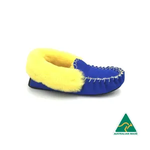 Ocean Blue & Yellow Moccasins