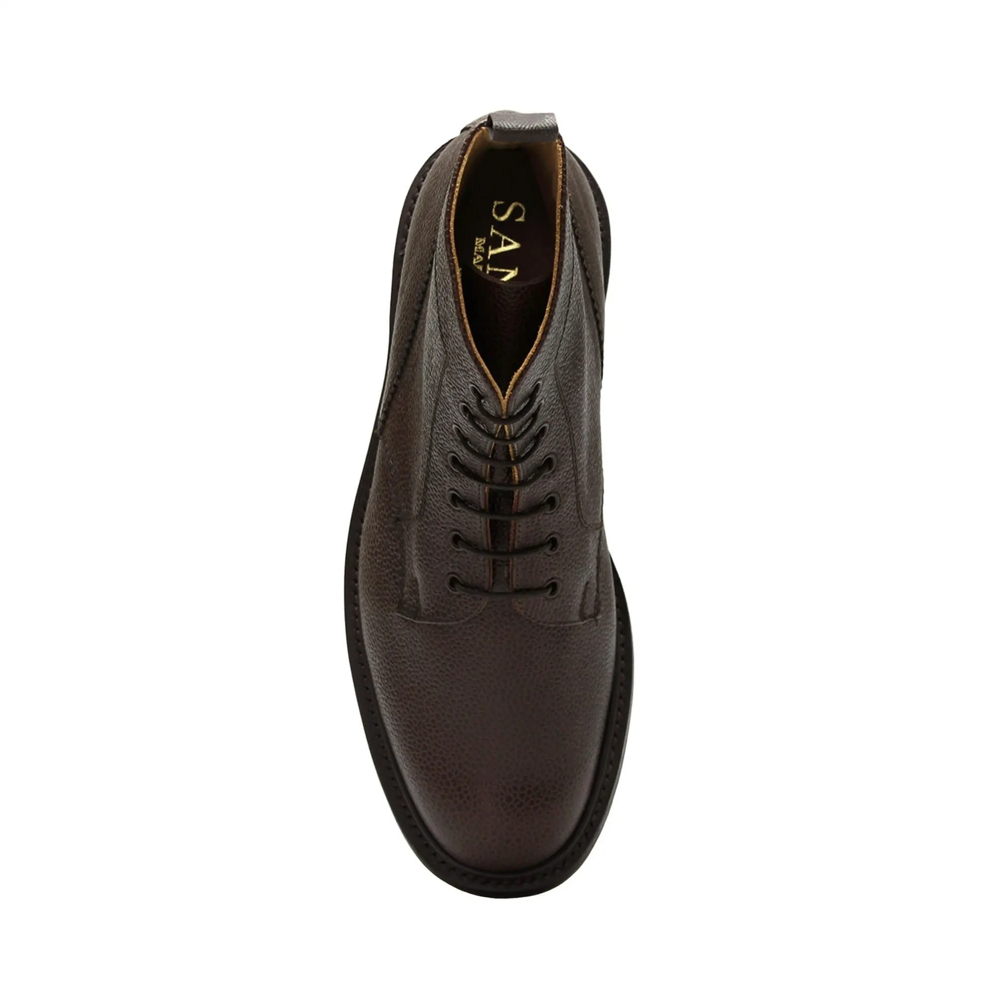 Peeble Grain Kelso Boot / Walnut