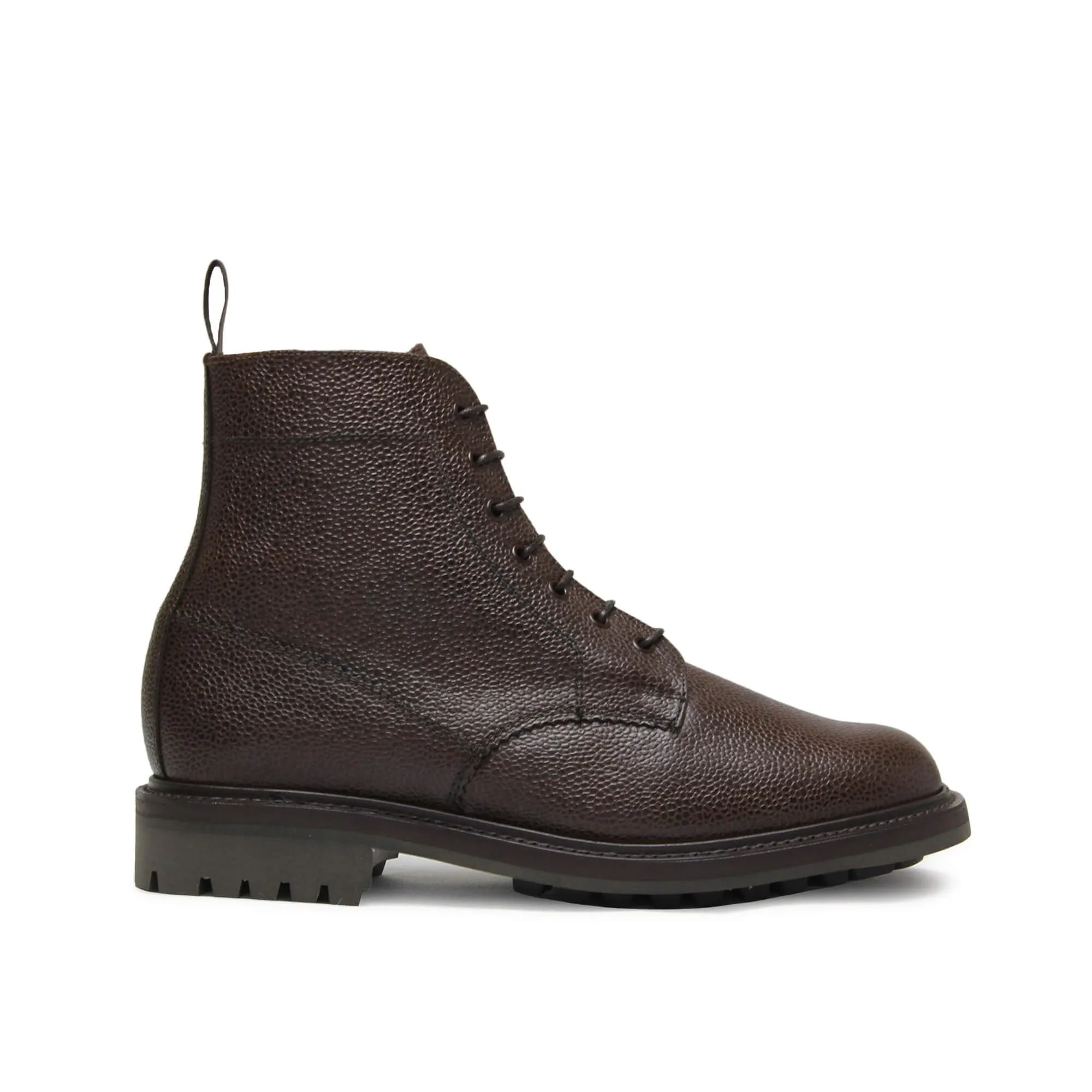 Peeble Grain Kelso Boot / Walnut
