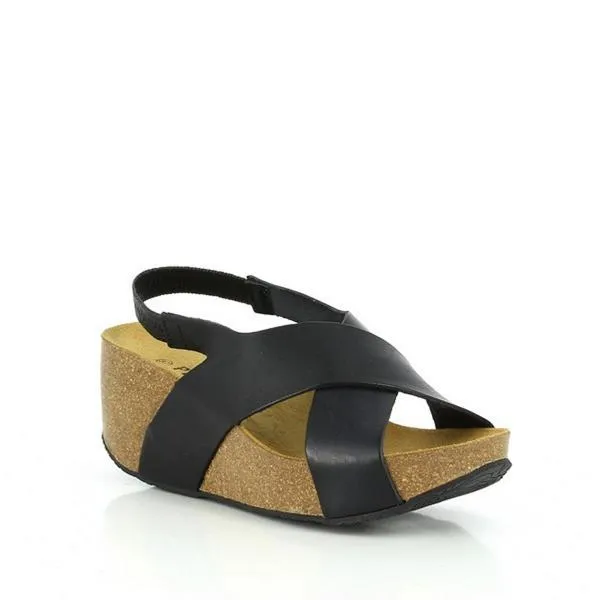 Plakton 275027 Coal Cross-Strap Wedges