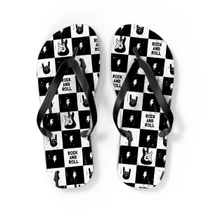 Rock And Roll Squares Flip Flops