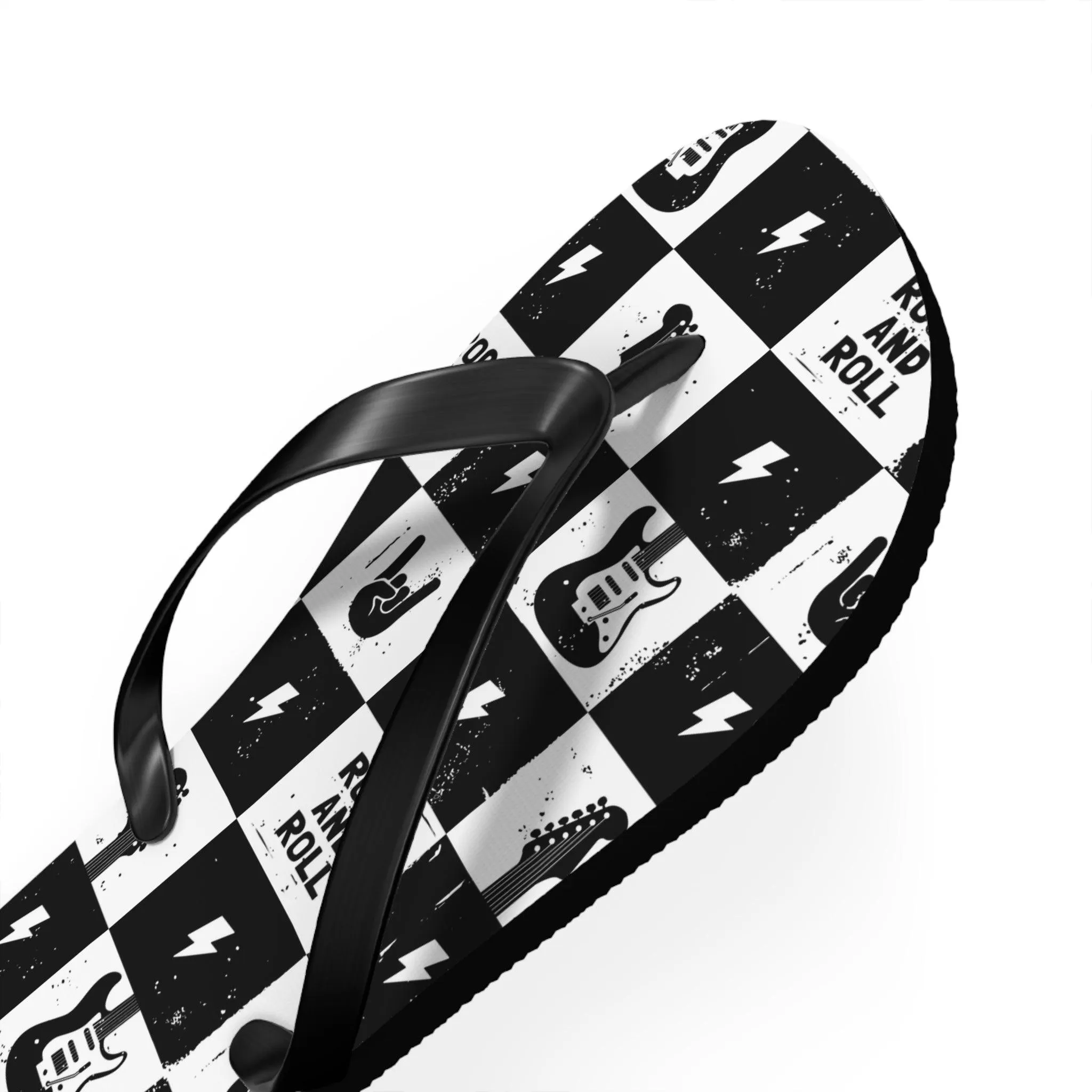 Rock And Roll Squares Flip Flops