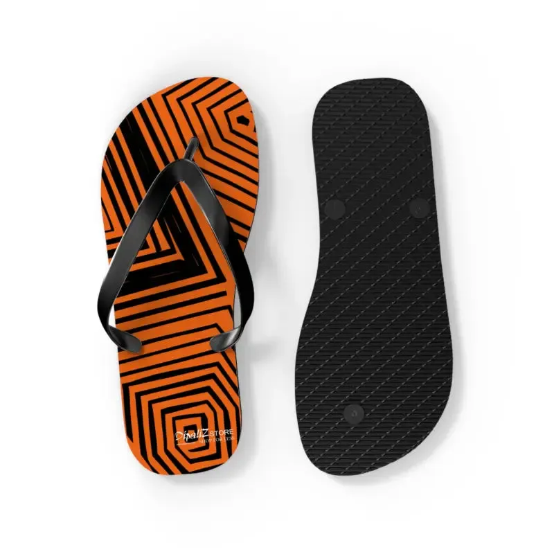 Snazzy Summer Vibes Striped Pattern Flip Flops