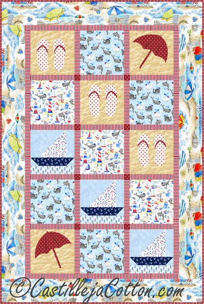 Summer at the Beach Quilt Pattern CJC-53171w  - Wholesale Product