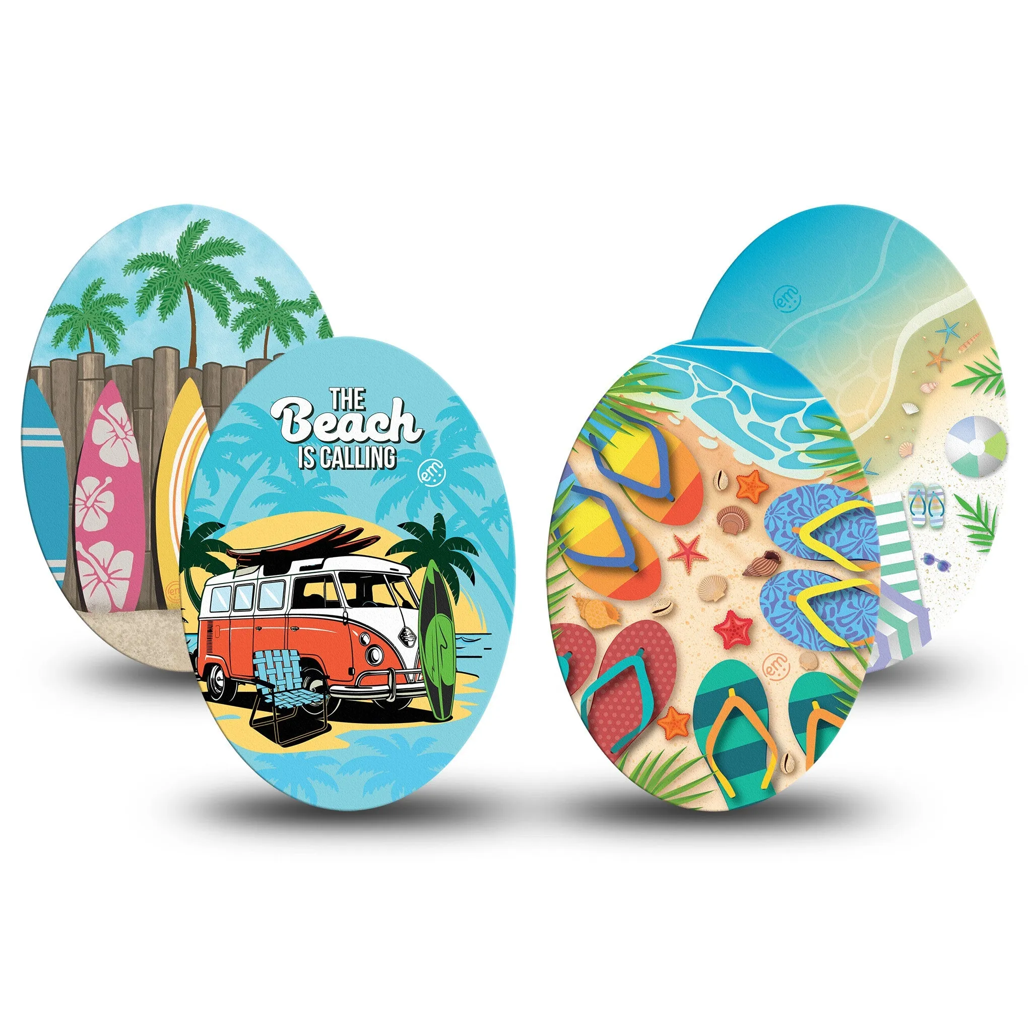 Time For the Beach Variety Pack Medtronic Guardian Enlite Universal Oval Tape