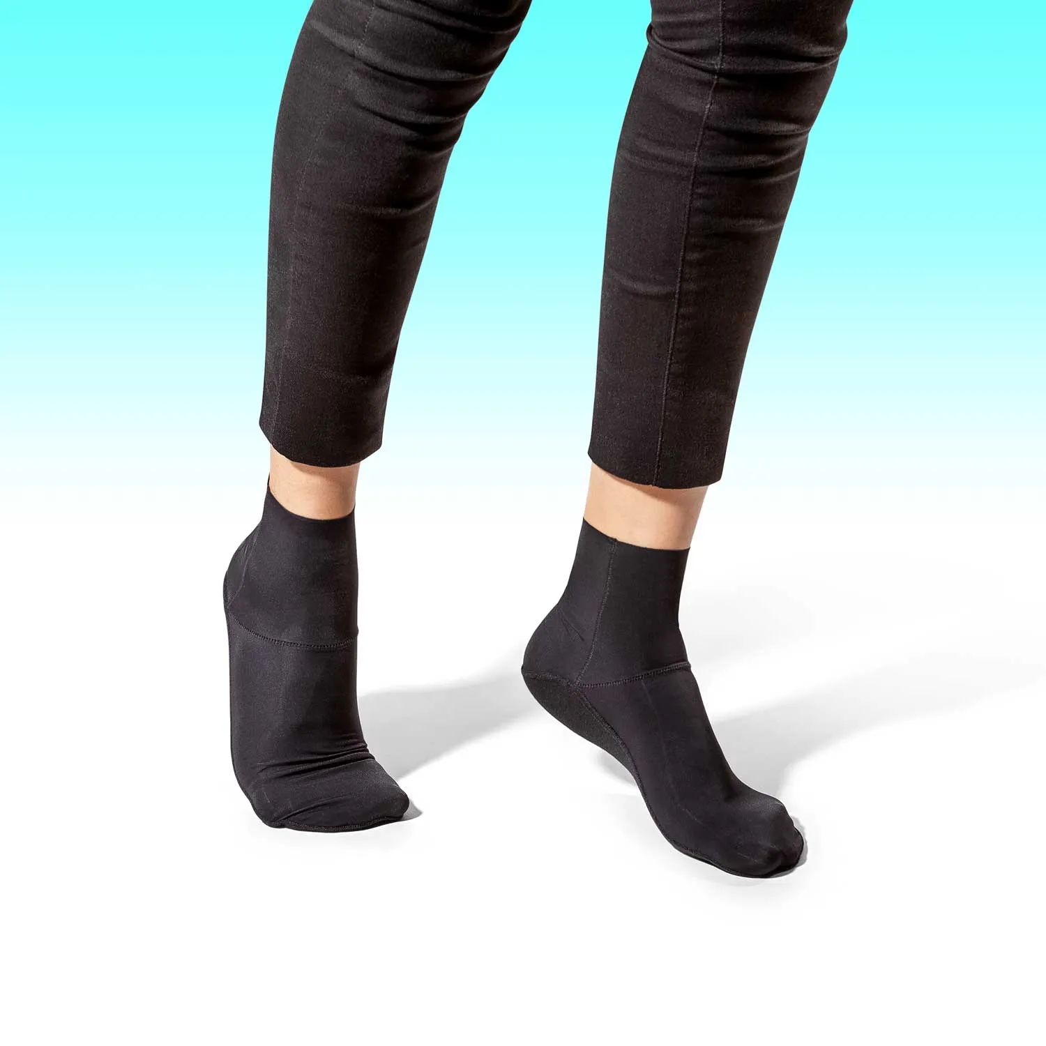 Ultra Thin InvisiLite Quarter Socks for Ankle Boots | BLACK 4 Pairs