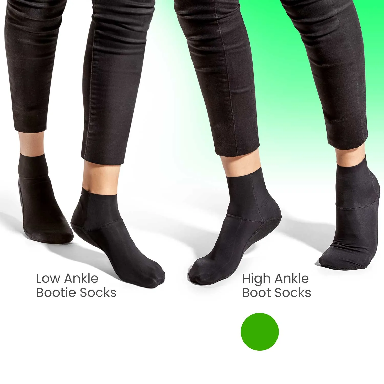 Ultra Thin InvisiLite Quarter Socks for Ankle Boots | BLACK 4 Pairs