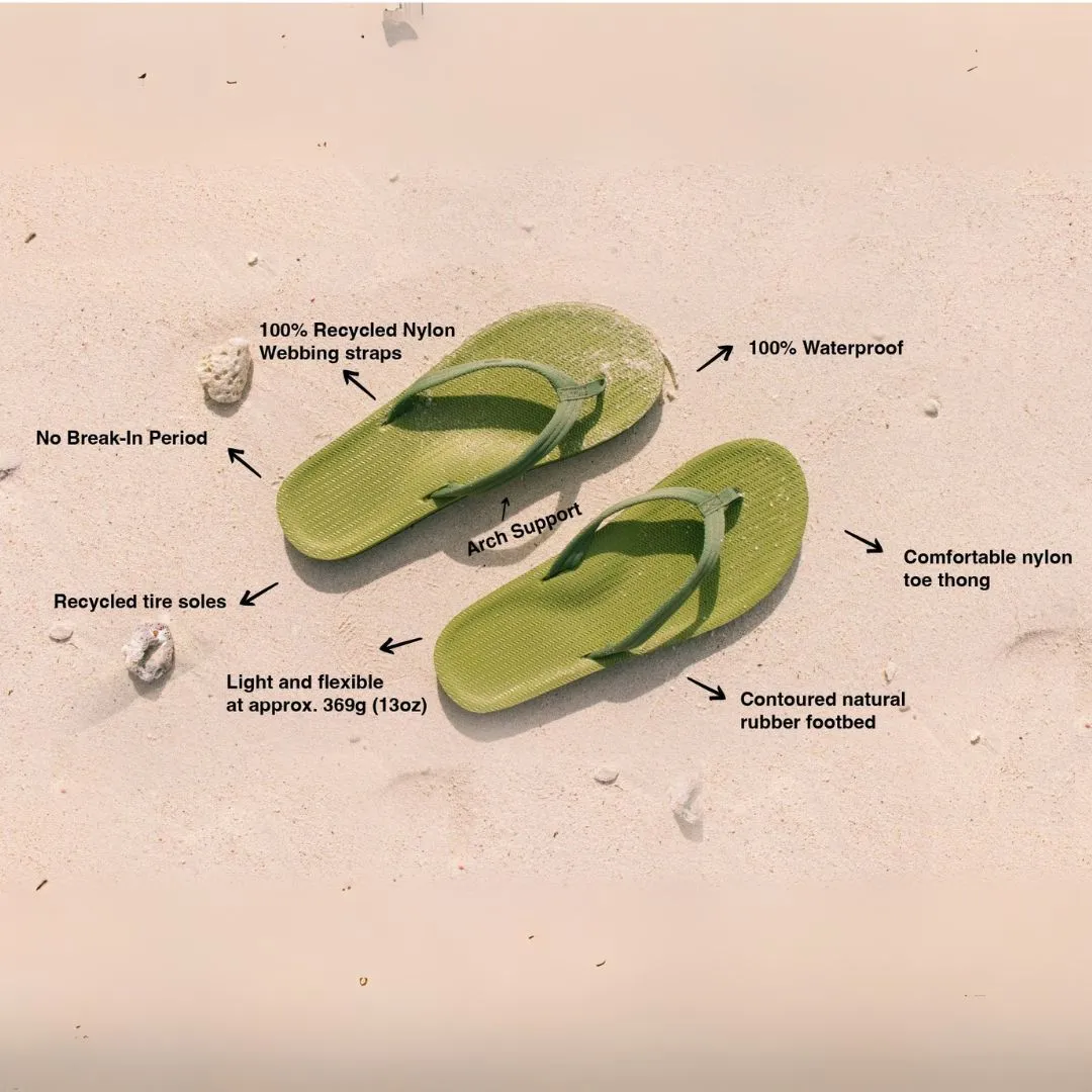 Women’s Flip Flops Easy Living - Matcha